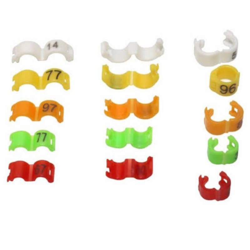 RING KLIP PLASTIK/RING KLIP KENARI/RING KLIP MURAI/RING KLIP LOVEBIRD/RING KLIP CICAK HIJAU/RING KLI