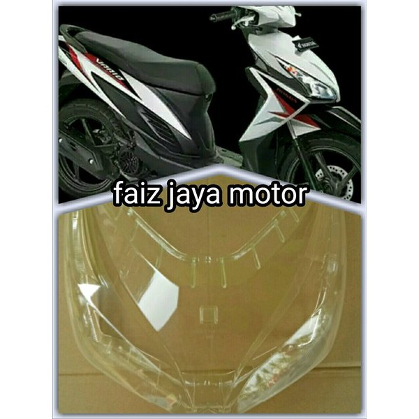 Kaca mika lampu depan vario 110 led