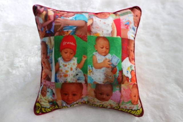 Bantal Foto Custom Wedding / Ultah / Wisuda