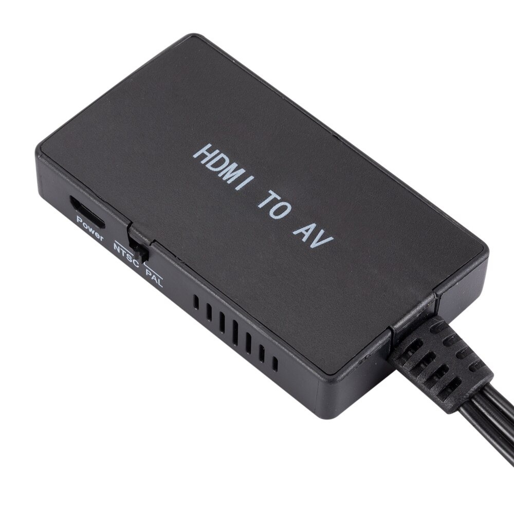 HDMI USLION Video Audio Konverter HDMI to AV Adapter - RHD494 - Black