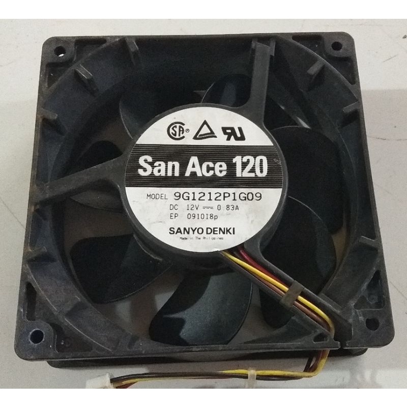 kipas high speed 12cm x 12cm cabutan 12v merek campur