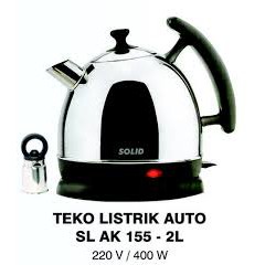 SOLID Teko Air Kettle Listrik 2 Liter AK 155 - Garansi 1 Tahun