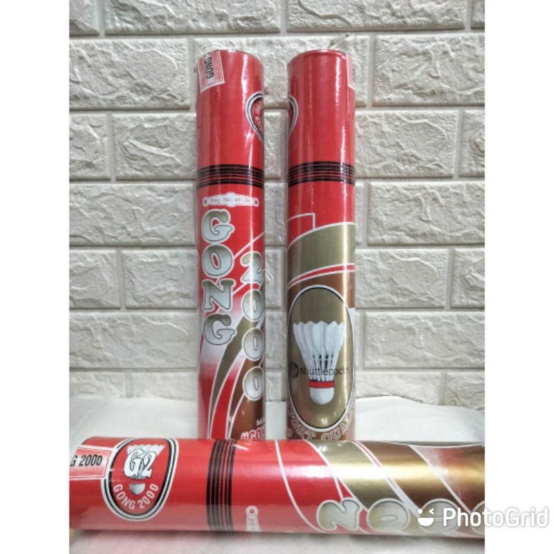 Shuttlecock Gong 2000 Merah / Kok Badminton 2000 Merah Original