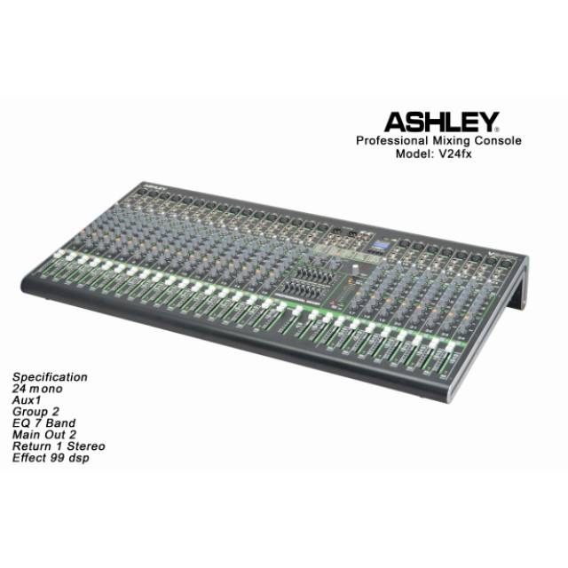 Mixer Ashley V24FX Profesional 24 Channel ORIGINAL