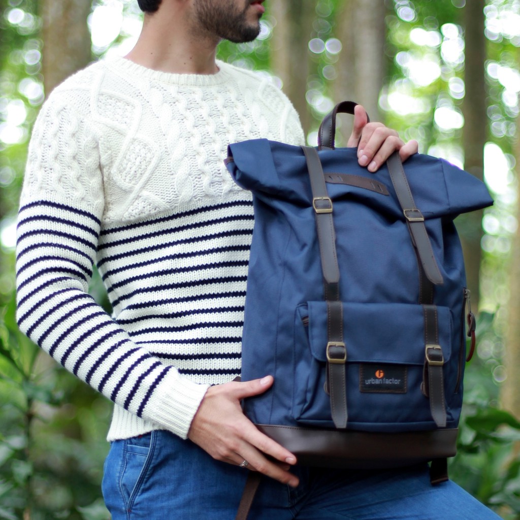 JAM SESSION NAVY |Urban Factor x FORIND|Tas Ransel Punggung Ori Bag Pria Wanita Backpack Baru Besar