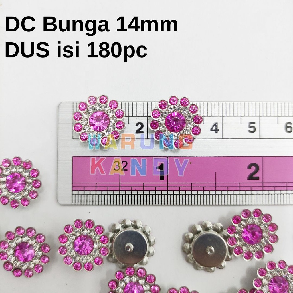 Diamon Cangkang Bunga 14mm Grade A - DUS 180pc