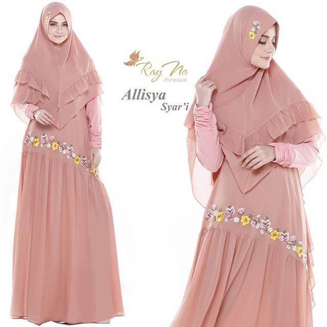 Allisya Original by Rayna - Gamis Syari Busui Ld 108 - 5xx