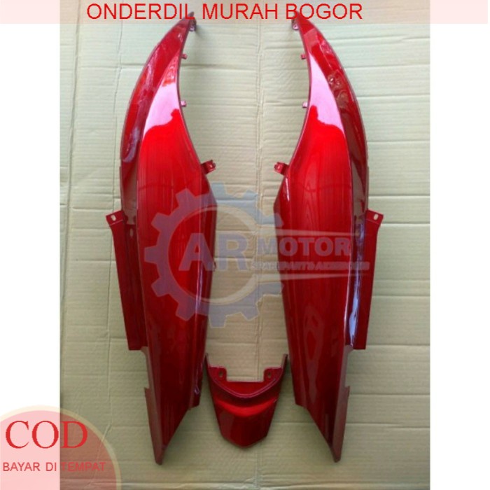 Cover body belakang motor yamaha mio J warna merah