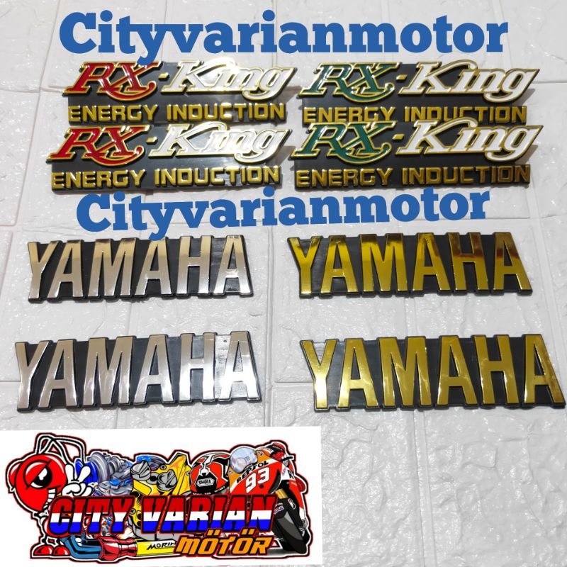 LOGO EMBLEM YAMAHA LOGO EMBLEM RX KING BOX AKI RX KING LOGO YAMAHA RX KING RXK RX-KING