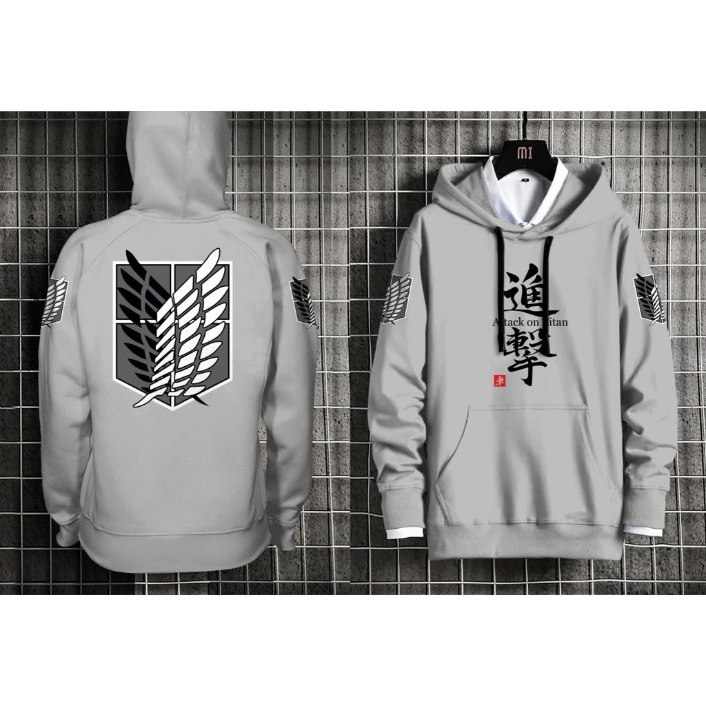 POLILE - HOODIE ATTACK ON TITAN / hoodie keren / pakaian pria / terbaru / terlaris / termurah