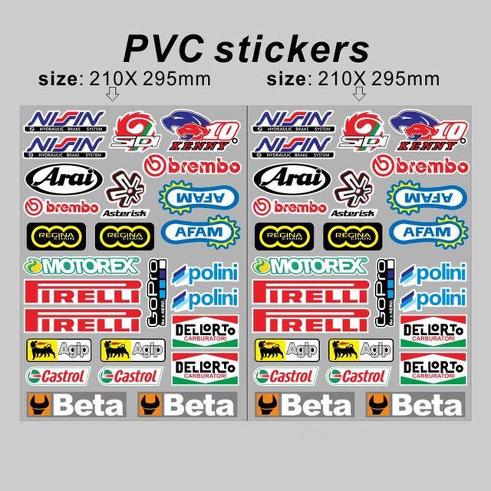 Lanfy Stiker Motor Dekorasi Motor Motor Trail Anti Air Stiker Helm Sepeda Stiker Mobil Stiker PVC Stiker Modifikasi