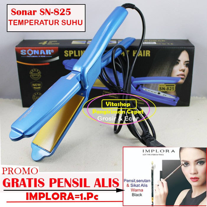 CATOK SONAR SN-825 LURUS GRATIS PENSIL ALIS CATOKAN RAMBUT TEMPERATUR SUHU