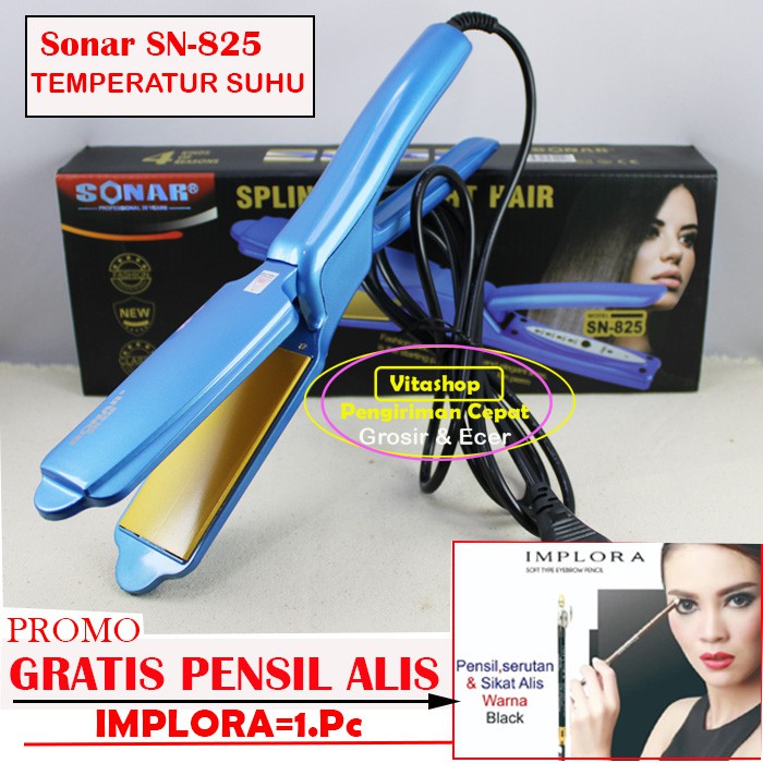 CATOK SONAR SN-825 LURUS GRATIS PENSIL ALIS CATOKAN RAMBUT TEMPERATUR SUHU