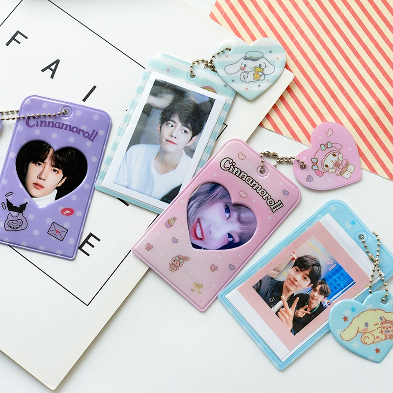 Holder Pelindung Kartu Foto Desain Kartun Sanrio Cinnamoroll My Melody Kuromi Untuk Dekorasi
