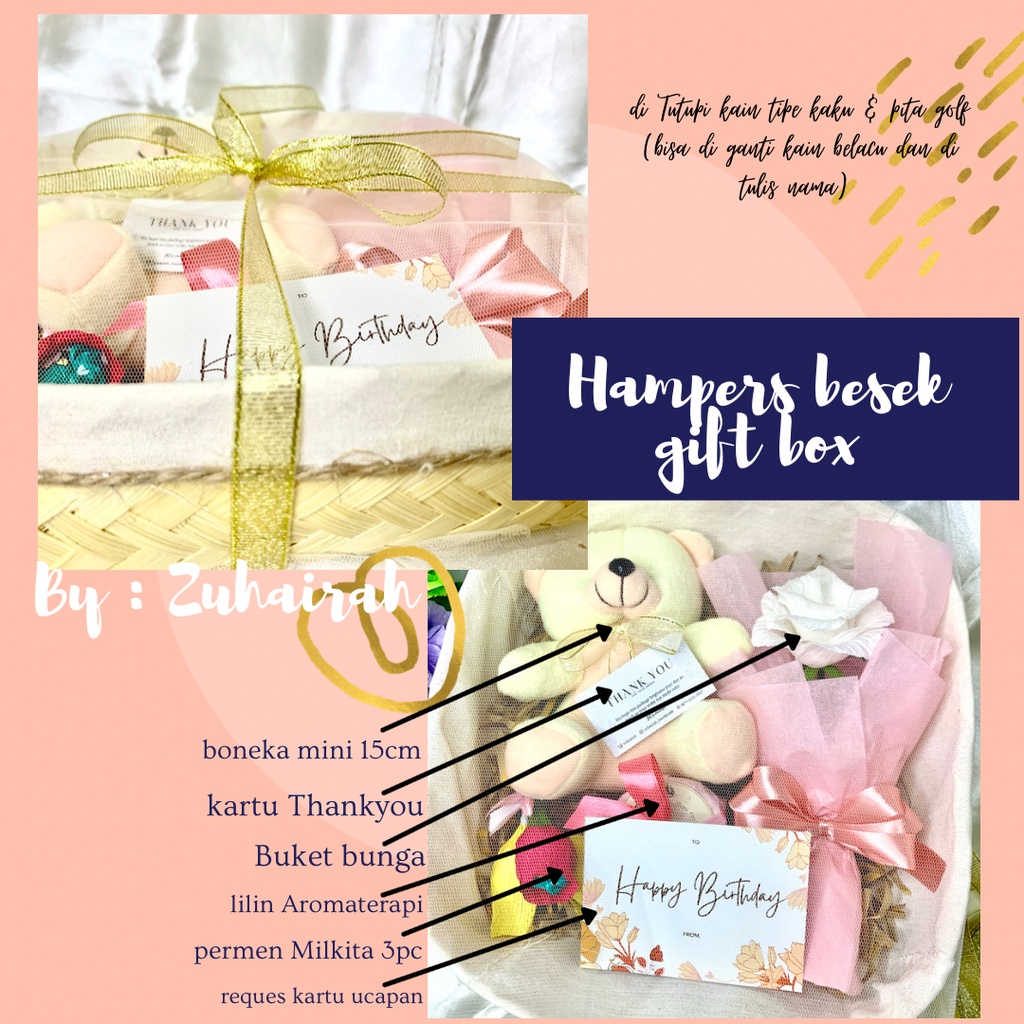 

Hampers Aesthetic || Hampers Besek Bambu || Hampers Giftbox || BACA DESKRIPSI.