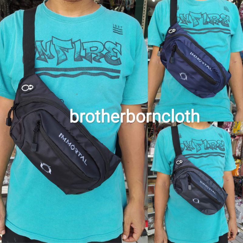 tas pinggang distro pria slempang gaul brother born