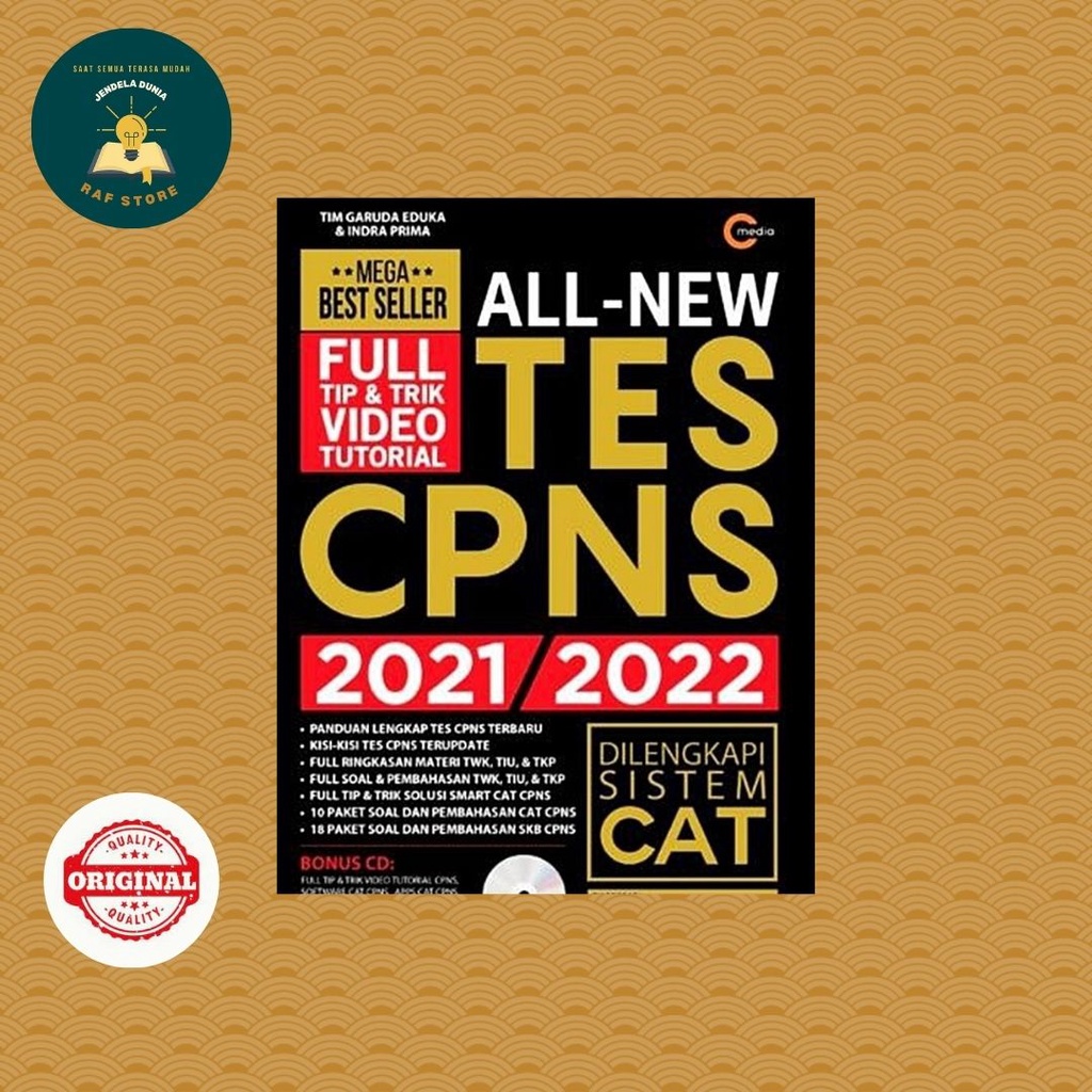 ALL NEW TES CPNS 2021/2022 (Plus CD) - Tim Garuda Eduka & Indra Prima - C-MEDIA