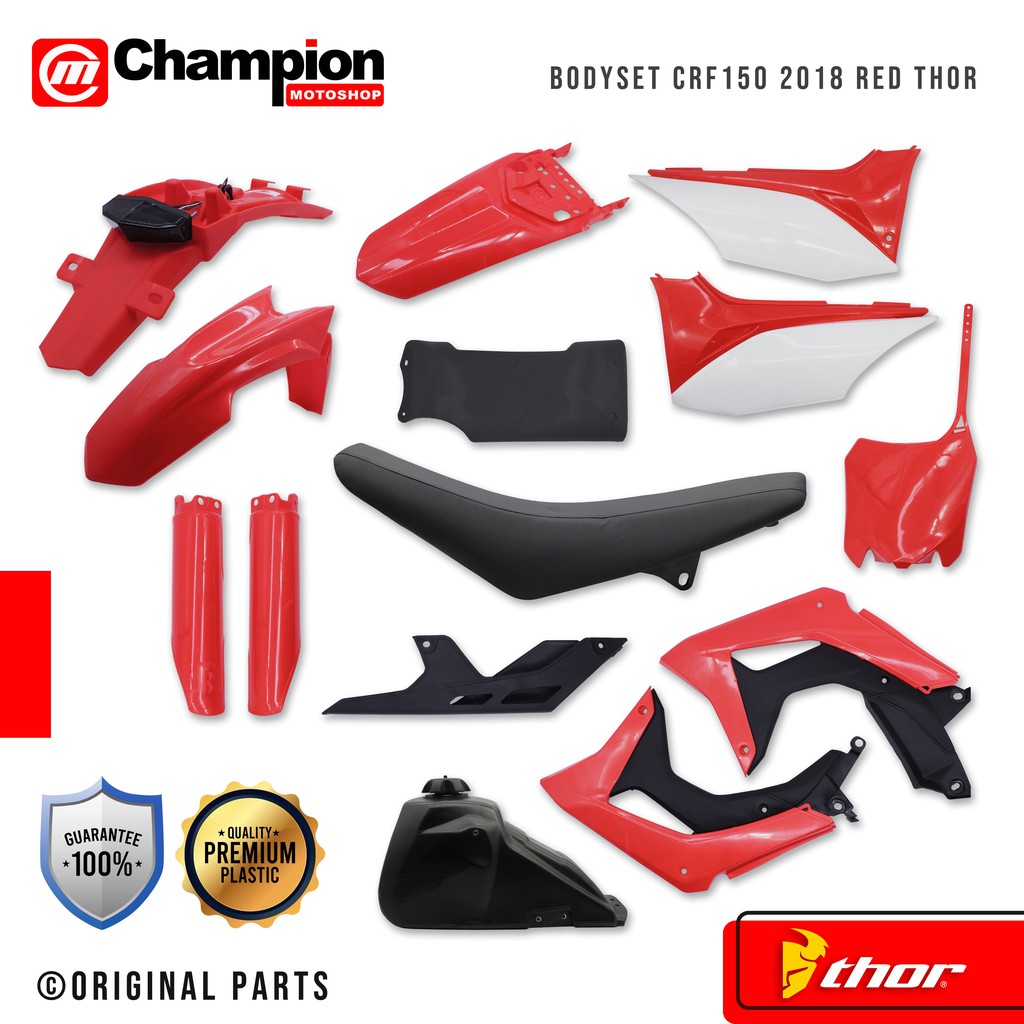 Body Set Plastik Body Cross Trail CRF 150 150L 2018 Karbu Include Jok dan Tangki Thor