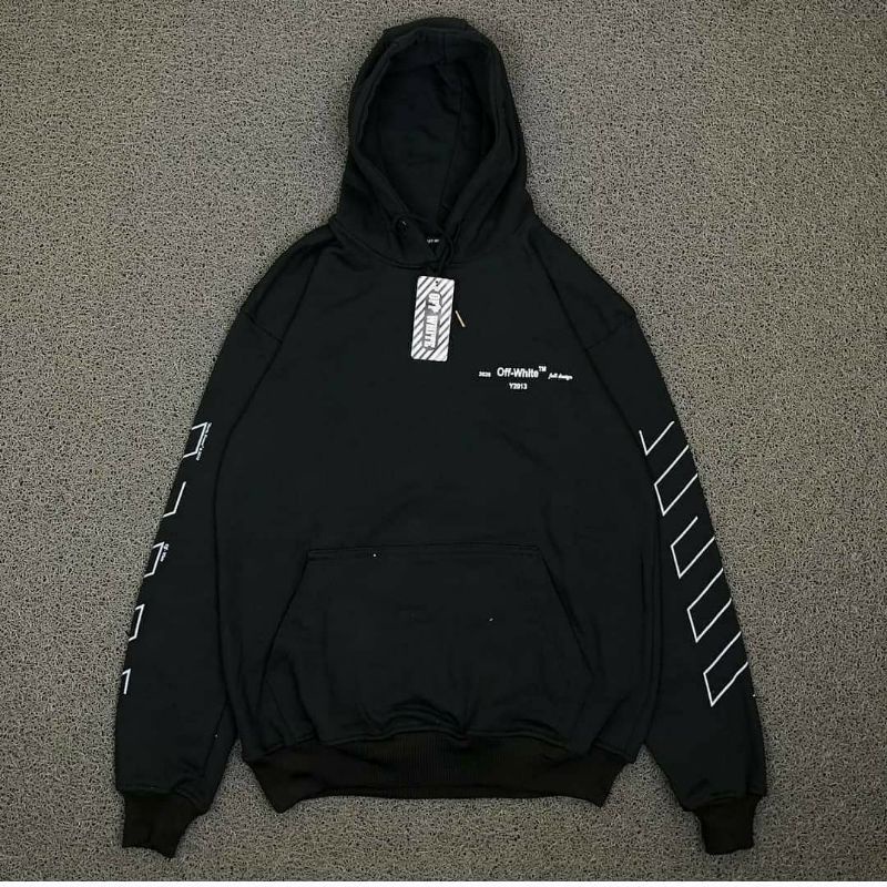 Sweater Hoodie Off White Hitam Blok Grey Full Tag & Lebel Premium Hight Quality/ASTROB.ID/HOODI MURA