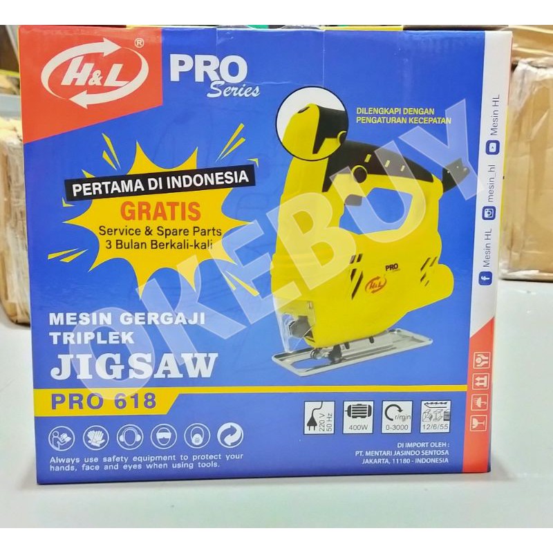 Gergaji triplek jigsaw Ukir/Potong/Jigsaw H&L pro 618