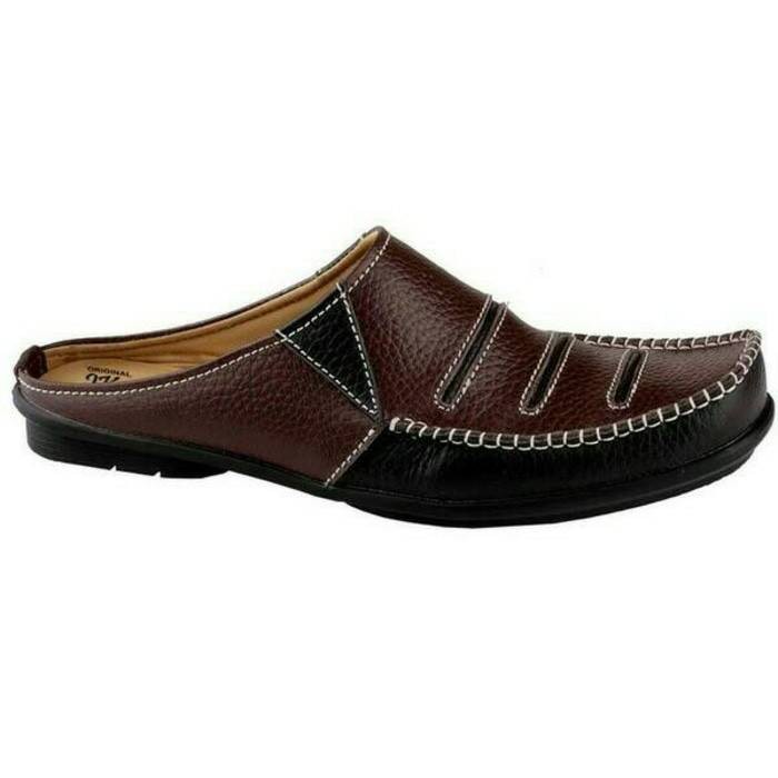 Sendal Bustong Kulit Asli / Sandal Sepatu Pria Casual Formal