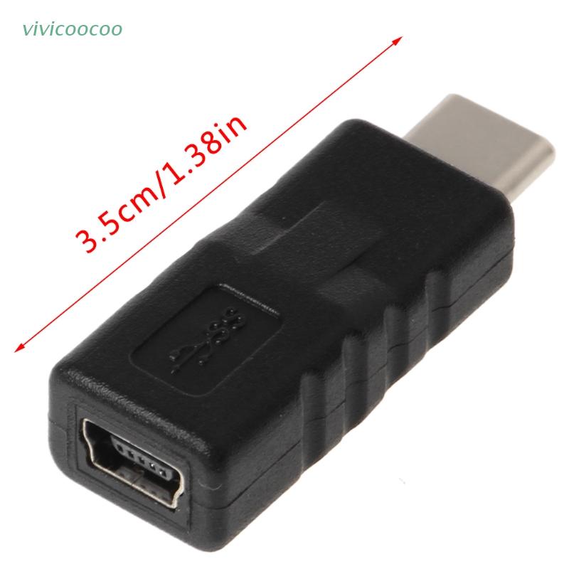 VIVI   Type C Male To Mini USB Female Converter Adapter For Samsung S8 Note8 Xiaomi5 6