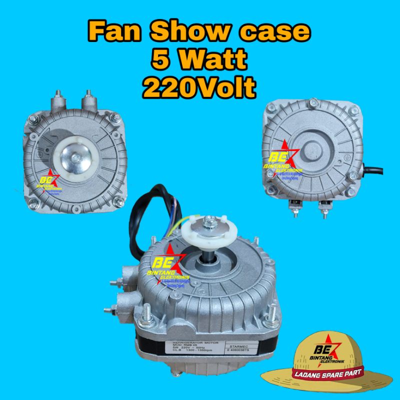 Fan Motor Condensor Kulkas Showcase 5 watt Dinamo Kondensor Show Case