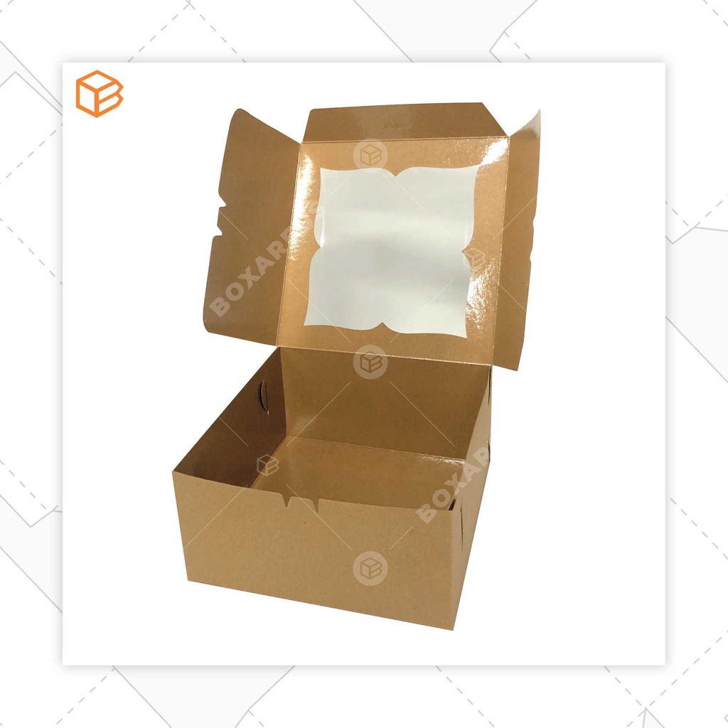 Cake Box, Packaging, Kotak Kue, Gift Box, Multipurpose Box | 32211 BROWN  (10pcs)