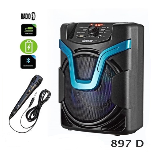 Speaker bluetooth mp3 GMC 897D Free Mikrofon terbaru