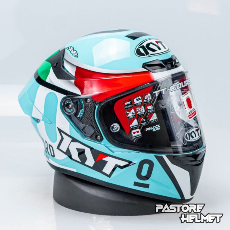 Helm KYT TT Course Dalla Porta Leopard / TTC Dalla Porta / Produk Original KYT