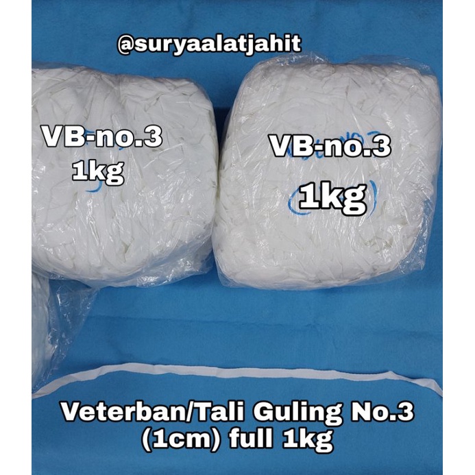 Veterban tali No.3 (1cm) dan No.6 (1.8cm) full@1kg =rp.57.250/1kg