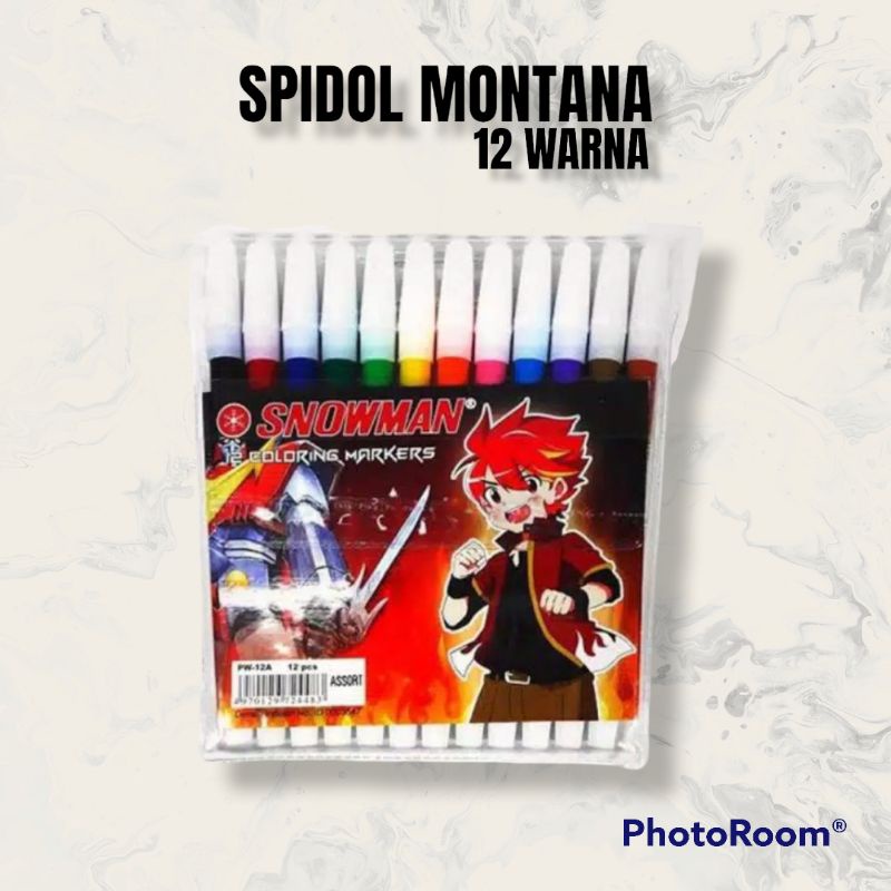 

Spidol montana 12 warna