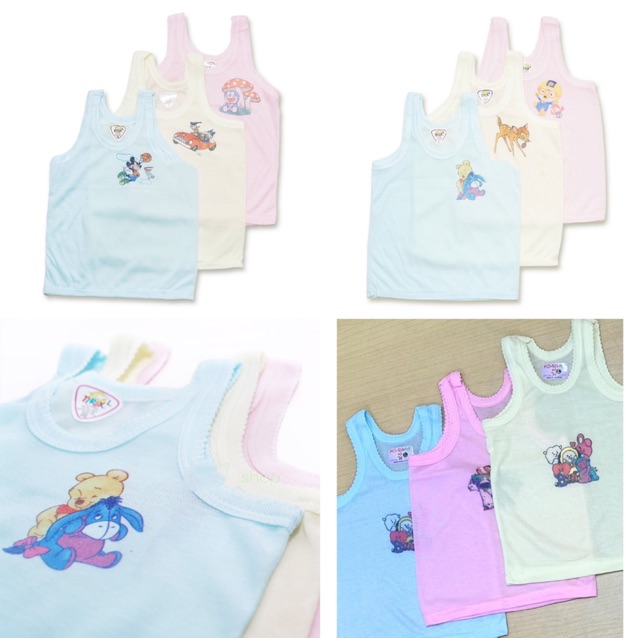 Kaos Dalam Bayi | Kaos Singlet Bayi | Baby Putih | Baju Bayi | Perlengkapan Bayi