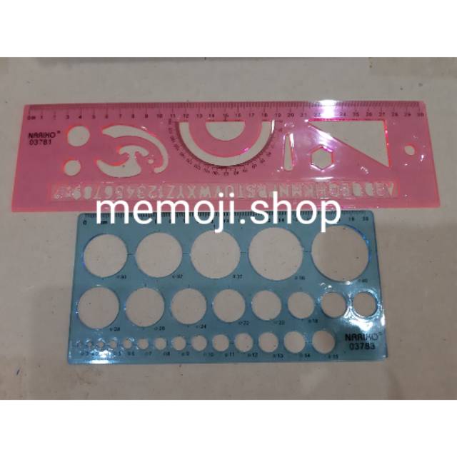 

Penggaris Pola Set NARIKO isi 2pc