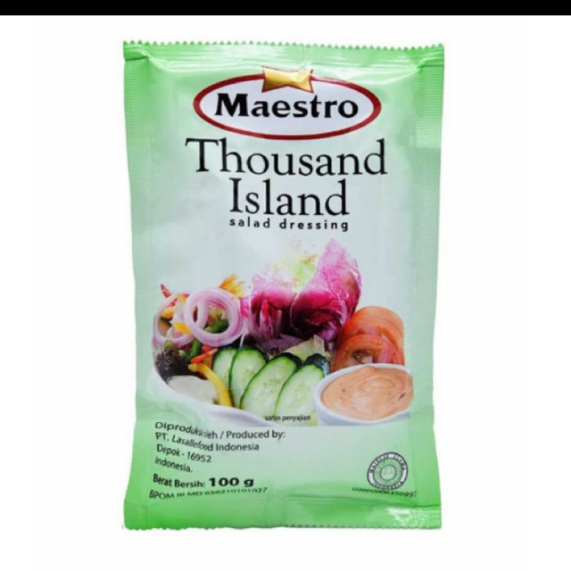 

Maestro mayonaise thousand island 100gr dressing salad