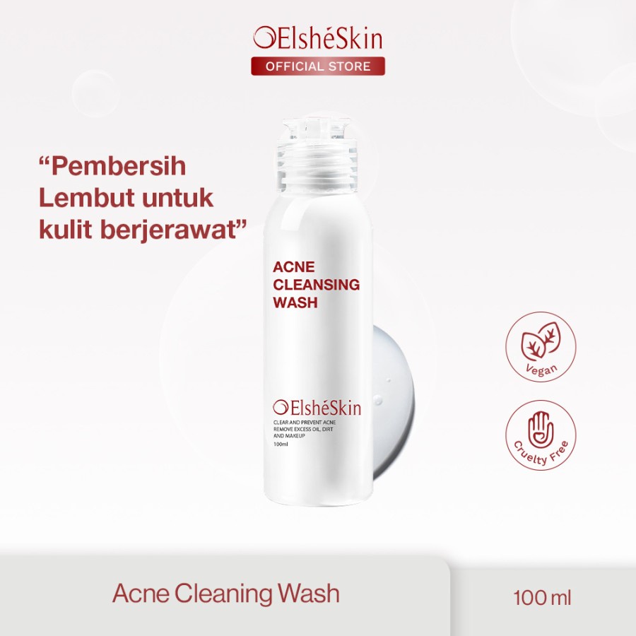 BPOM ELSHESKIN ACNE CLEANSING WASH 100ML / SABUN MUKA JERAWAT ELSHE SKIN / SYE