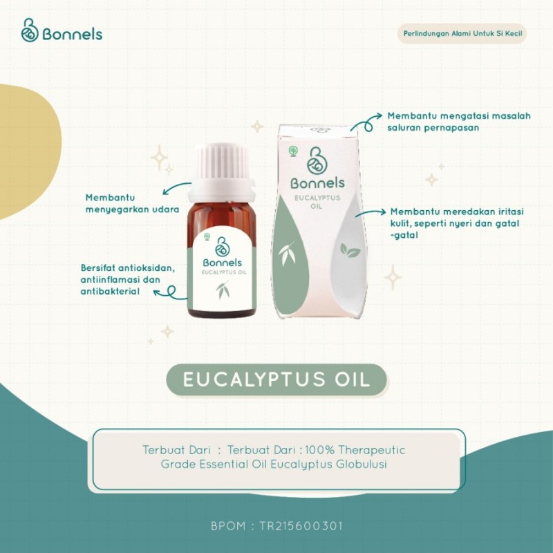 Bonnels Aromatherapy Essential Oil / Minyak Aroma Terapi 10 ml - Eucalyptus