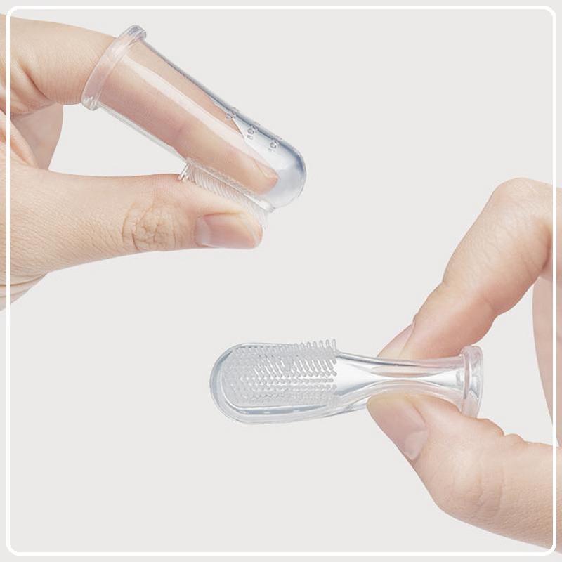 Haakaa Silicone Finger Toothbrush Set (2pcs)