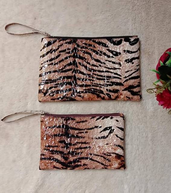 Clutch leopard / cluth macan, Grosir boleh mix motif, ada 6 motif/ dompet macan/dompet leopard/ Dompet wanita