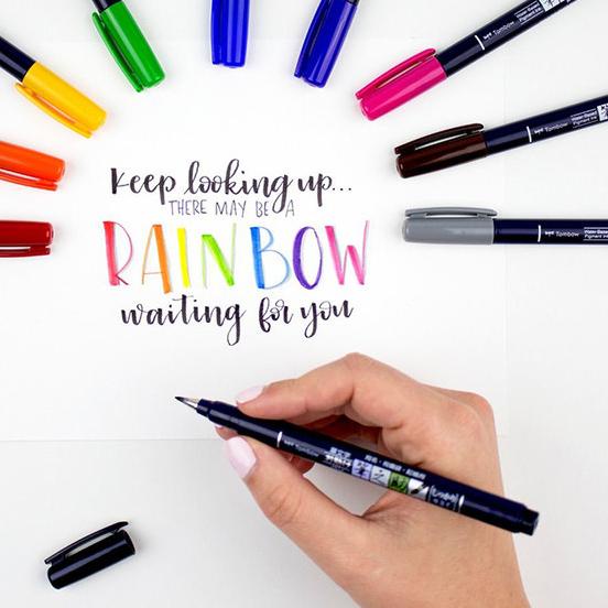 

● Tombow Fudenosuke Brush Pen Hard Tip / Pulpen / Pulpen Warna - Yellow ←