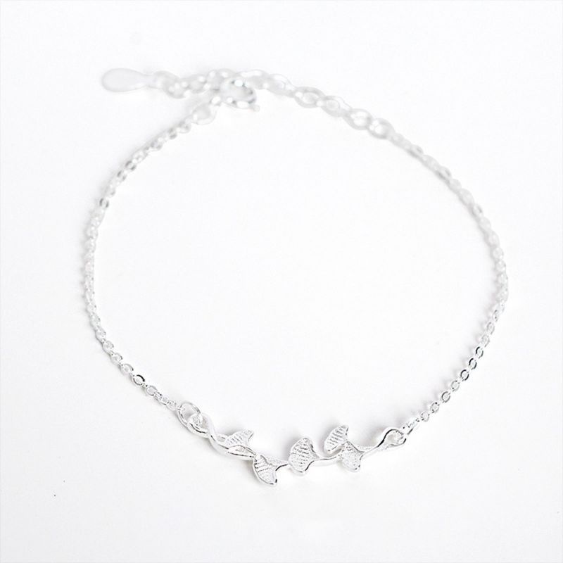 FerenHongXia Gelang Daun Ginkgo Gaya Korea Sederhana Dan Modis Baru, Untuk Pacar-6