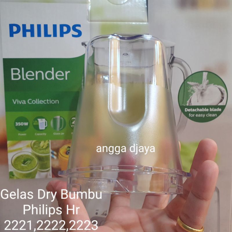 Gelas Bumbu Blender Philips Hr 2221,2222,2223 Plastik