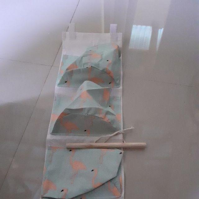 Pouch Organizer Dinding  3 Sekat