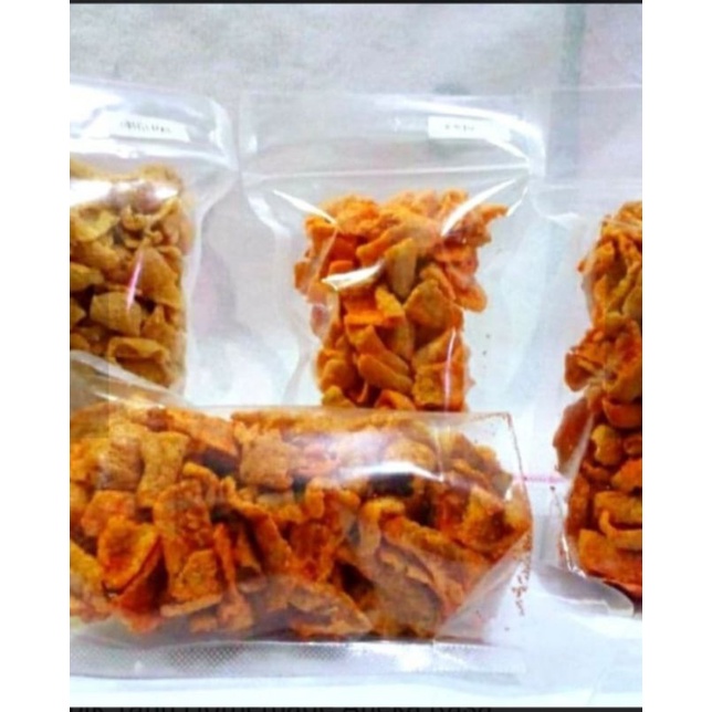 

keripik tahu krispi super pedas