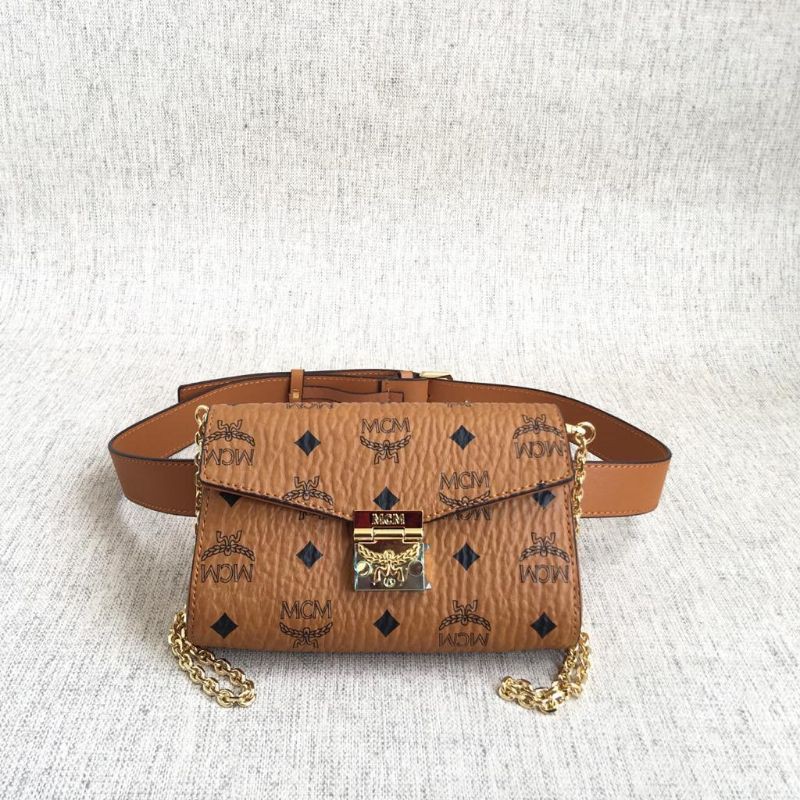 MCM Patricia Belt Bag in Visetos Small