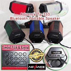 TP 333 Bluetooth Speaker Portable Advance TP333 FM Radio Tombol Repeat Murah
