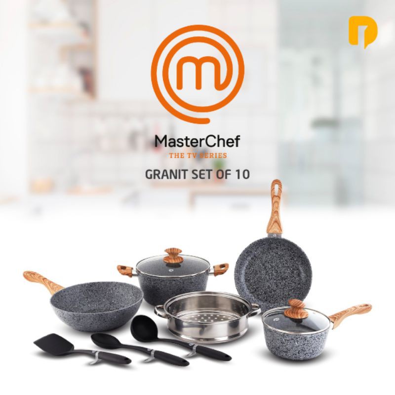 Panci Masterchef Granit Set Of 10 Limited Edition Shopee Indonesia
