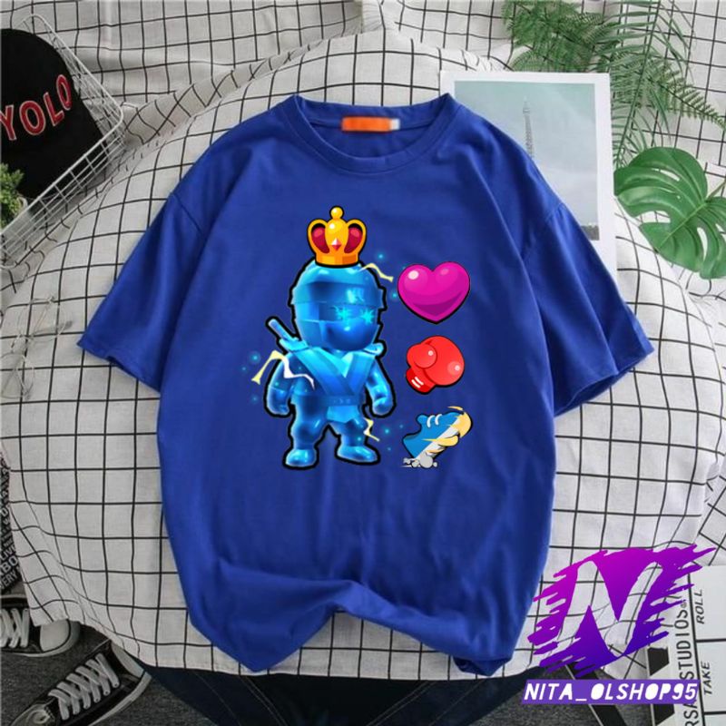 baju anak stumble guys kaos stumble guys ninja elektro