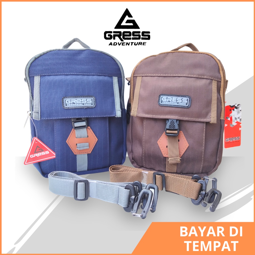 Tas Sling Bag Pria Tas Selempang Slempang Pria Cowok Distro Mini Original Unisex