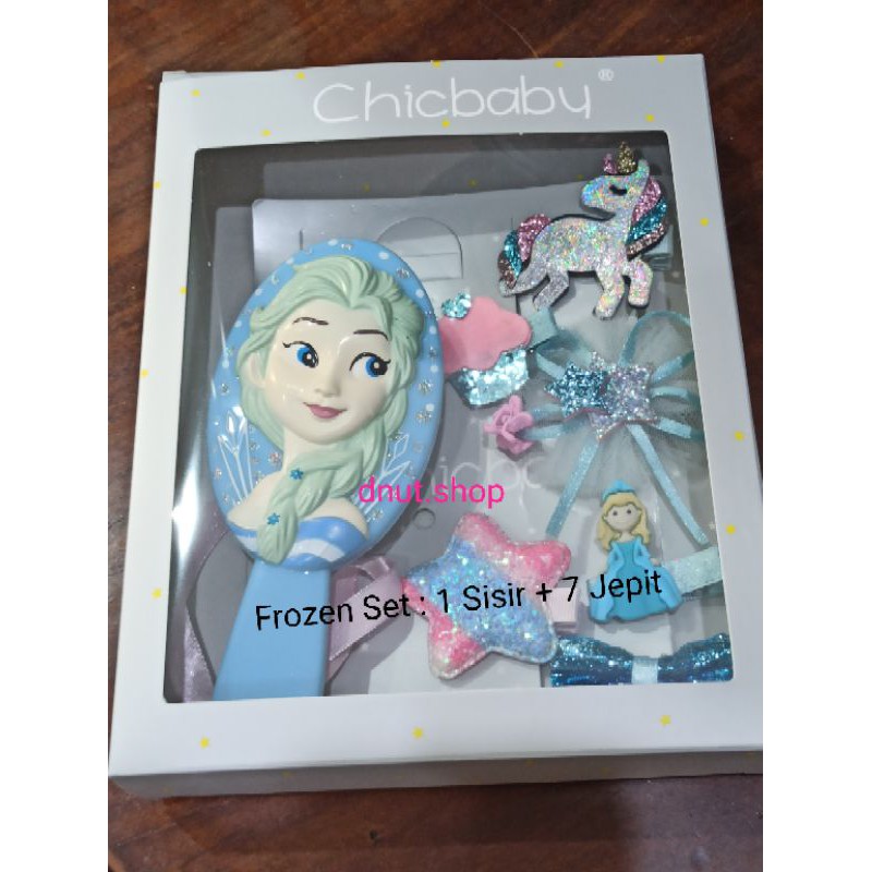 Disney Frozen Elsa, Aksesoris Anak Set, Sisir dan Jepitan Rambut